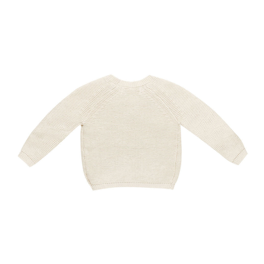 Quincy Mae Natural Knit Wrap Top