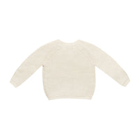 Quincy Mae Natural Knit Wrap Top