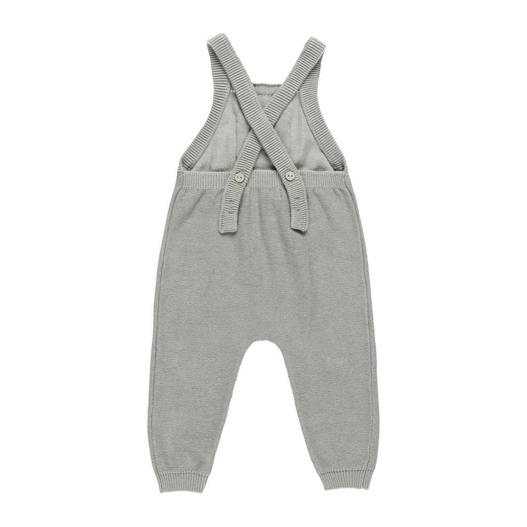 Quincy Mae Dusty Blue Knit Overall