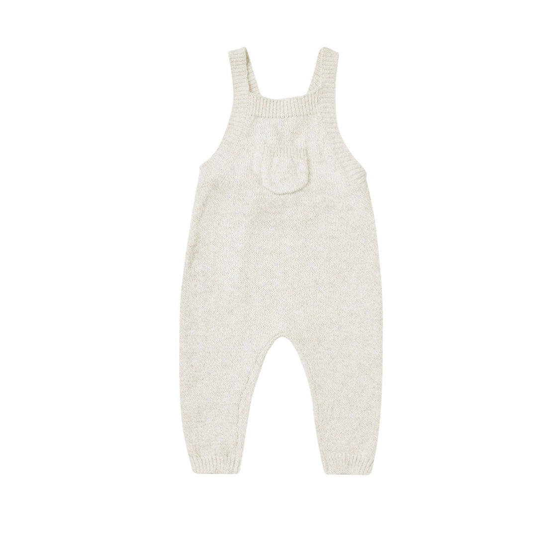Quincy Mae Ivory Knit Overalls