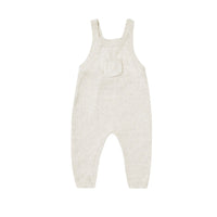 Quincy Mae Ivory Knit Overalls