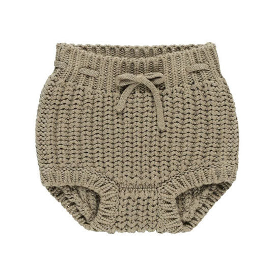 Quincy Mae Olive Knit Tie Bloomer