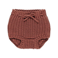 Quincy Mae Cranberry Knit Tie Bloomer