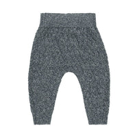 Quincy Mae Heathered Indigo Knit Pant