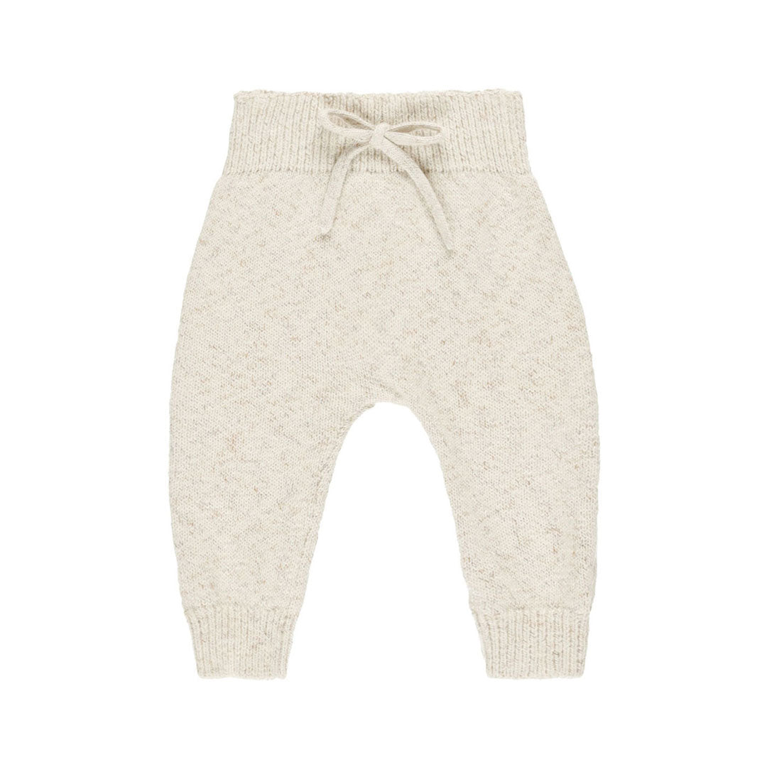 Quincy Mae Speckled Natural Knit Pant