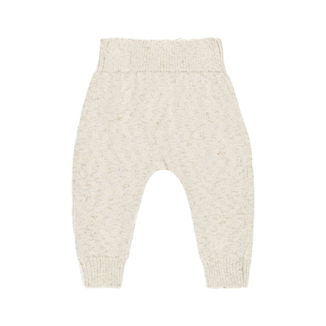 Quincy Mae Speckled Natural Knit Pant