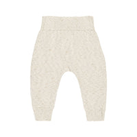 Quincy Mae Speckled Natural Knit Pant