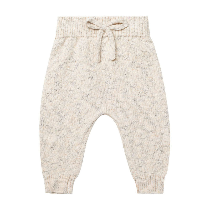 Quincy Mae Natural Speckled Knit Pant