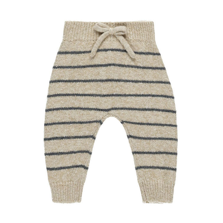 Quincy Mae Indigo Stripe Knit Pant