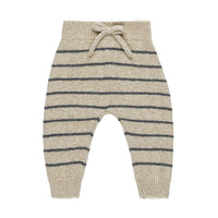 Quincy Mae Indigo Stripe Knit Pant