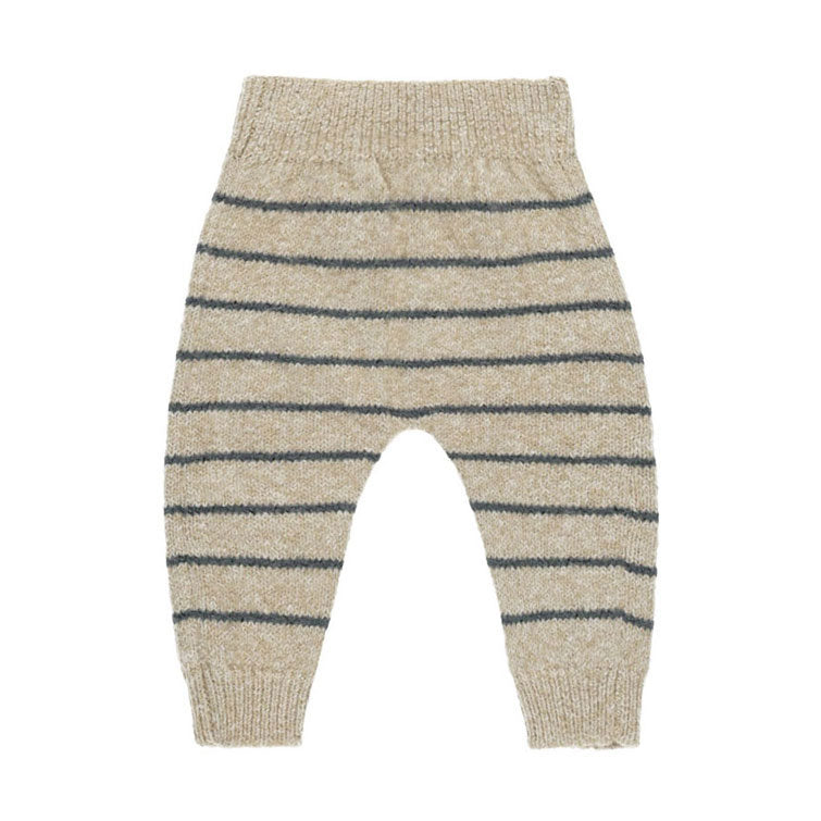Quincy Mae Indigo Stripe Knit Pant