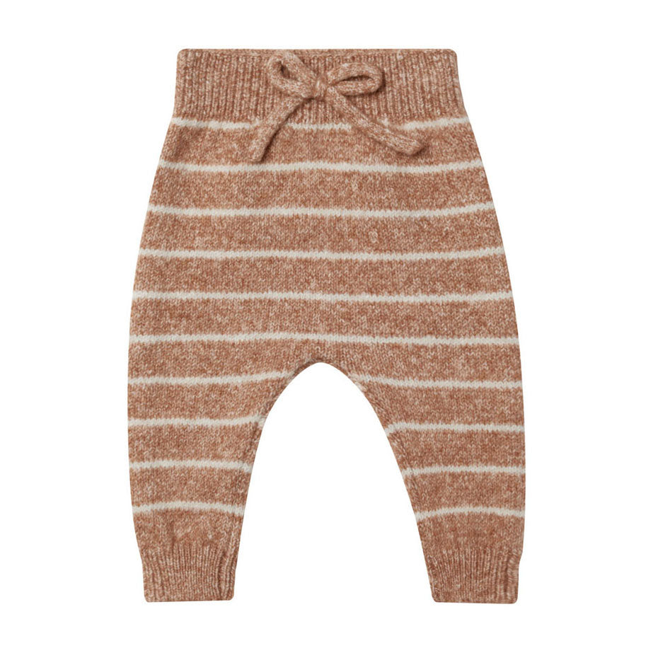 Quincy Mae Cinnamon Stripe Knit Pant