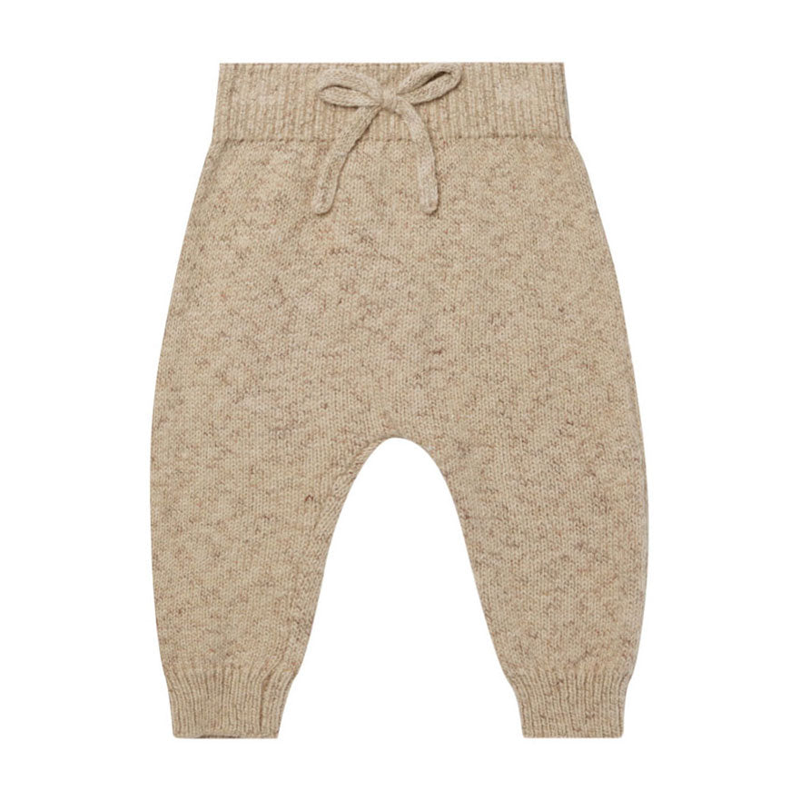 Quincy Mae Latte Speckled Knit Pant