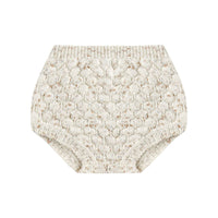 Quincy Mae Natural Speckle Bubble Knit Bloomer
