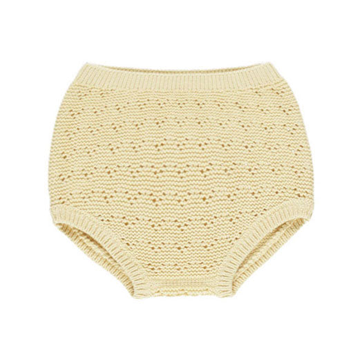 Quincy Mae Yellow Knit Bloomer