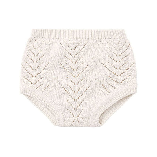 Quincy Mae Heathered Oatmeal Knit Bloomer