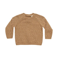 Quincy Mae Speckled Golden Knit Sweater
