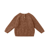 Quincy Mae Heathered Cedar Knit Sweater