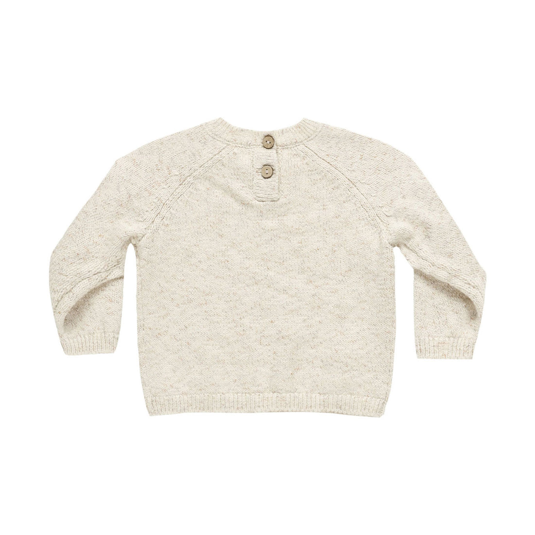 Quincy Mae Speckled Natural Knit Sweater