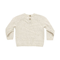 Quincy Mae Speckled Natural Knit Sweater
