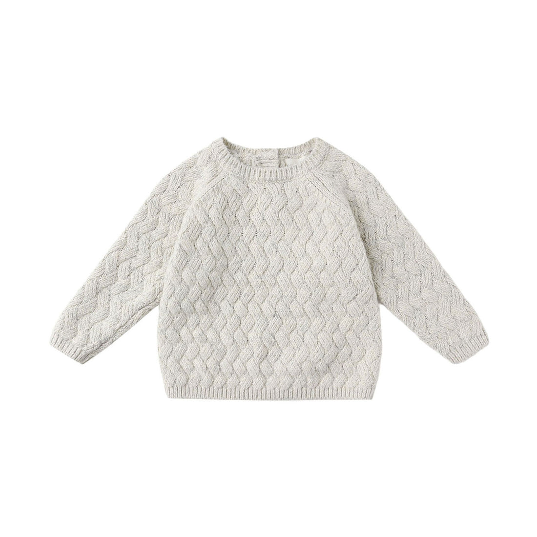 Quincy Mae Heathered Blue Knit Sweater