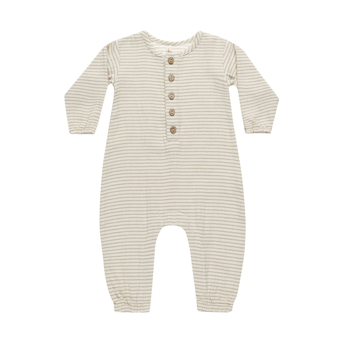 Quincy Mae Basil Stripe Woven Jumpsuit