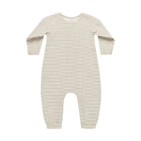 Quincy Mae Basil Stripe Woven Jumpsuit