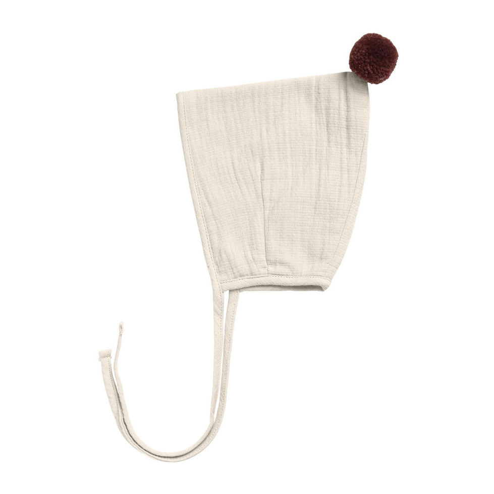 Quincy Mae Natural Pom Pom Pixie Bonnet