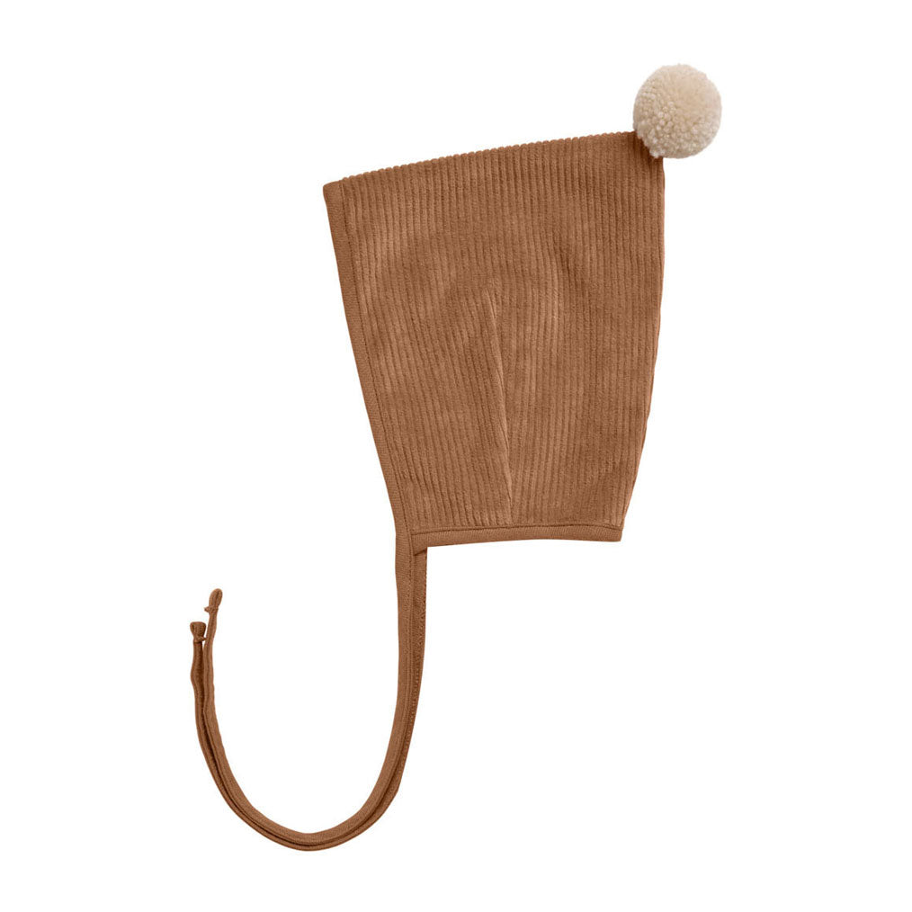 Quincy Mae Cinnamon Pom Pom Pixie Bonnet