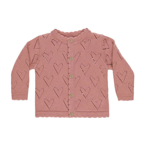 Quincy Mae Lipstick Knit Cardigan