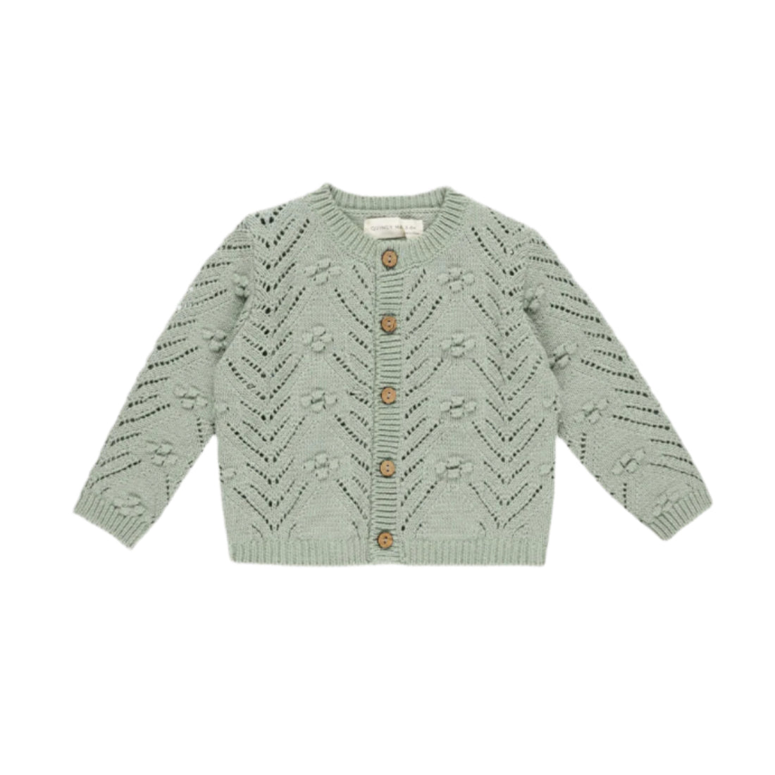 Quincy Mae Sage Knit Cardigan