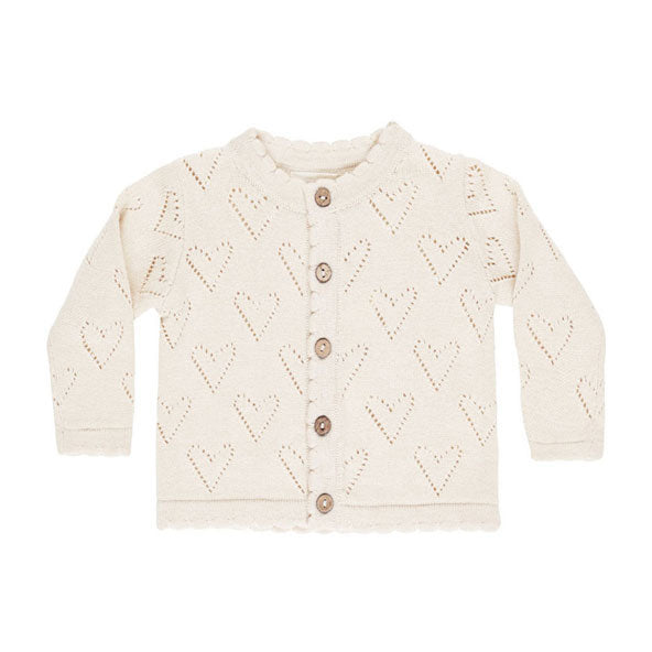 Quincy Mae Ivory Knit Cardigan
