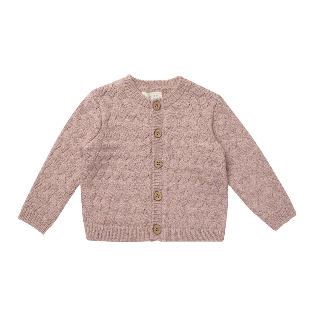 Quincy Mae Mauve Knit Cardigan