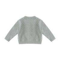 Quincy Mae Steel Blue Knit Cardigan