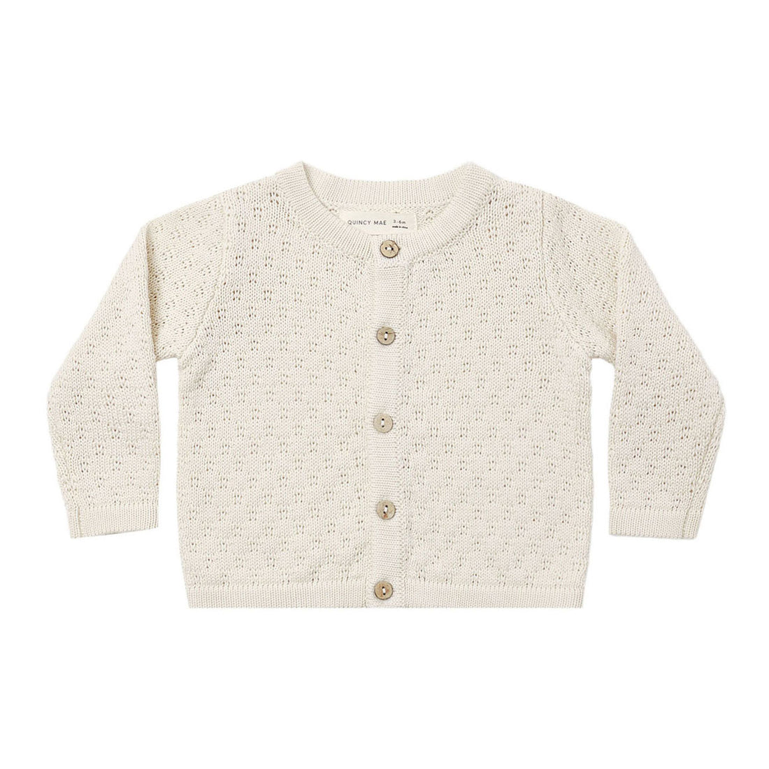 Quincy Mae Natural Knit Cardigan