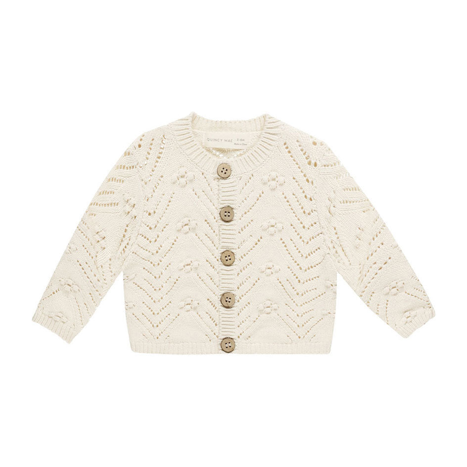 Quincy Mae Natural Knit Cardigan