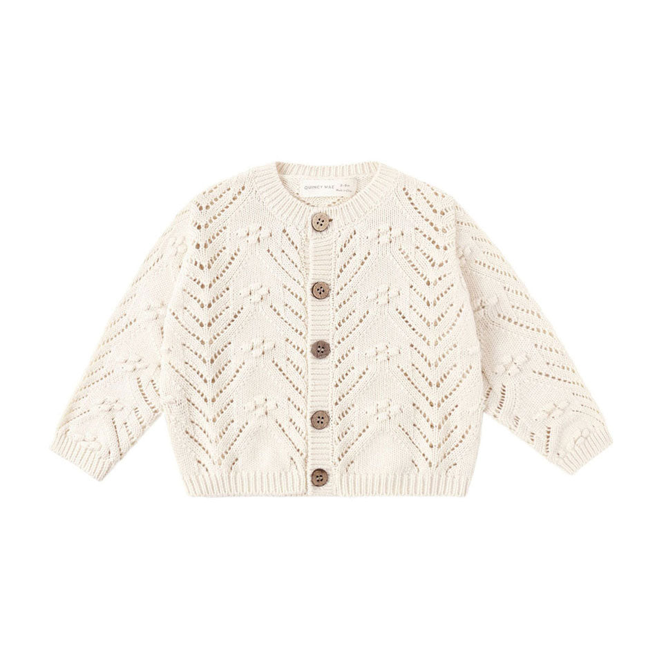 Quincy Mae Natural Knit Cardigan