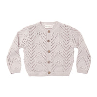 Quincy Mae Lilac Mist Knit Cardigan