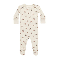 Quincy Mae Wild Flowers Ribbed Footie
