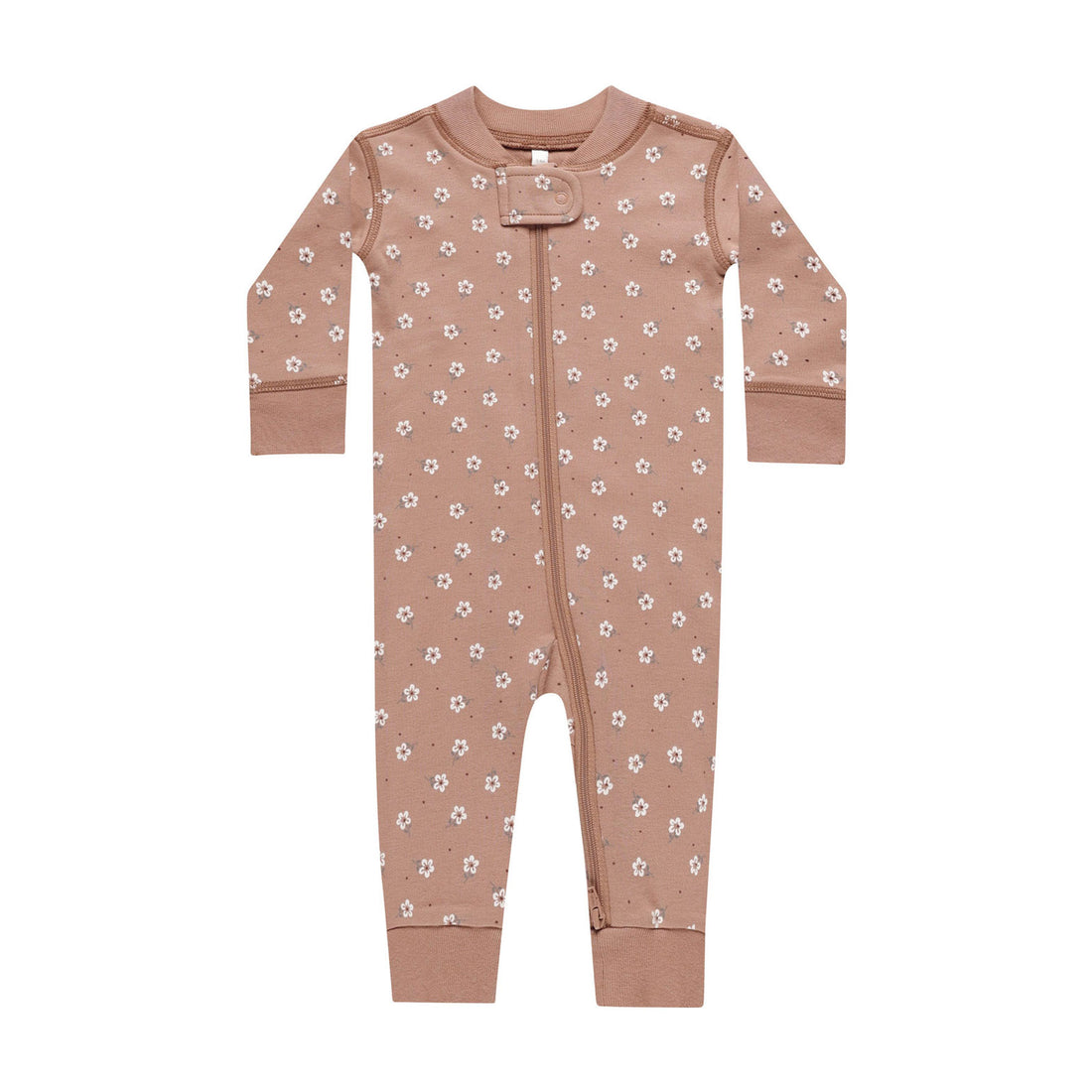 Quincy Mae Rose Ditsy Zip Long Sleeve Sleeper