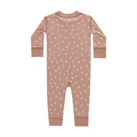 Quincy Mae Rose Ditsy Zip Long Sleeve Sleeper