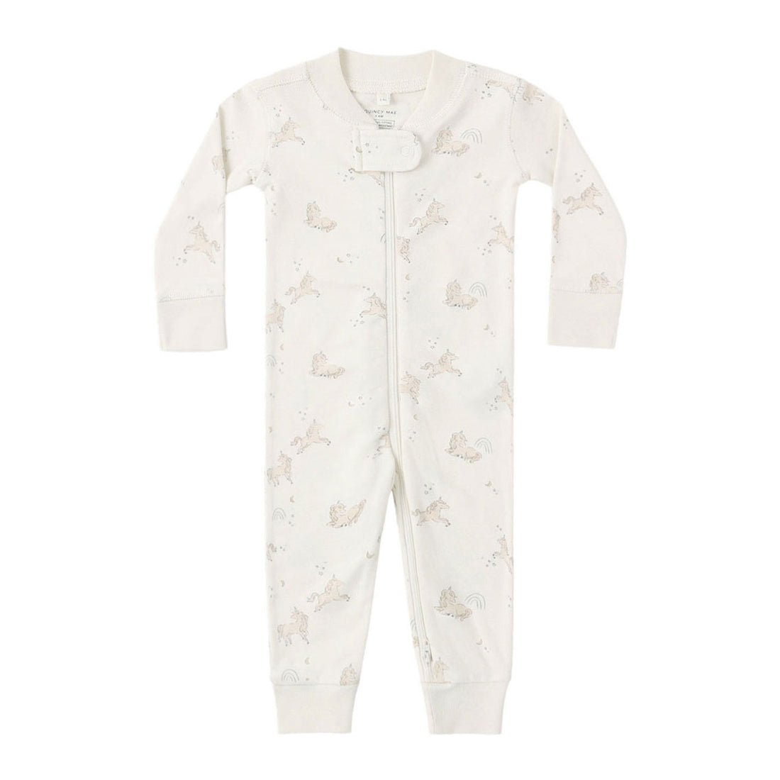 Quincy Mae Unicorns Zip Longsleeve Sleeper
