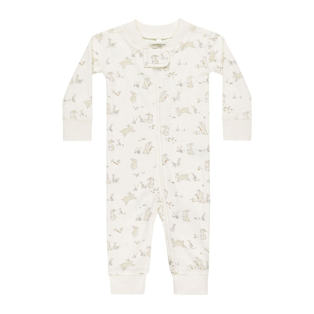 Quincy Mae Bunnies Zip Longsleeve Sleeper