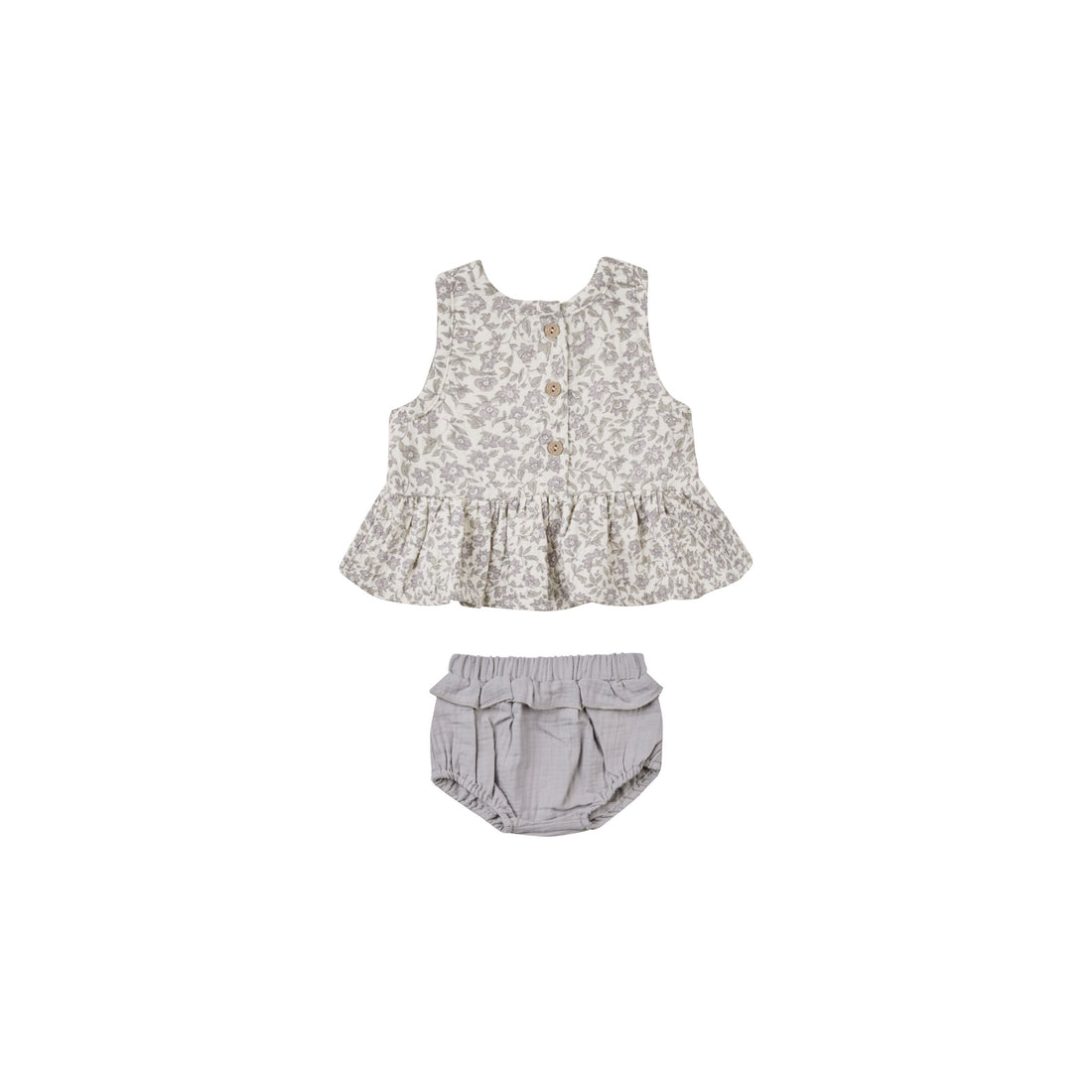 Quincy Mae French Garden Sleeveless Peplum Set