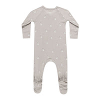 Quincy Mae Snowmen Bamboo Zip Footie