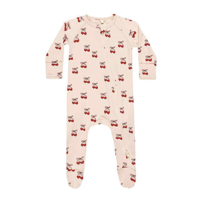 Quincy Mae Antique Mon Amour Bamboo Zip Footie