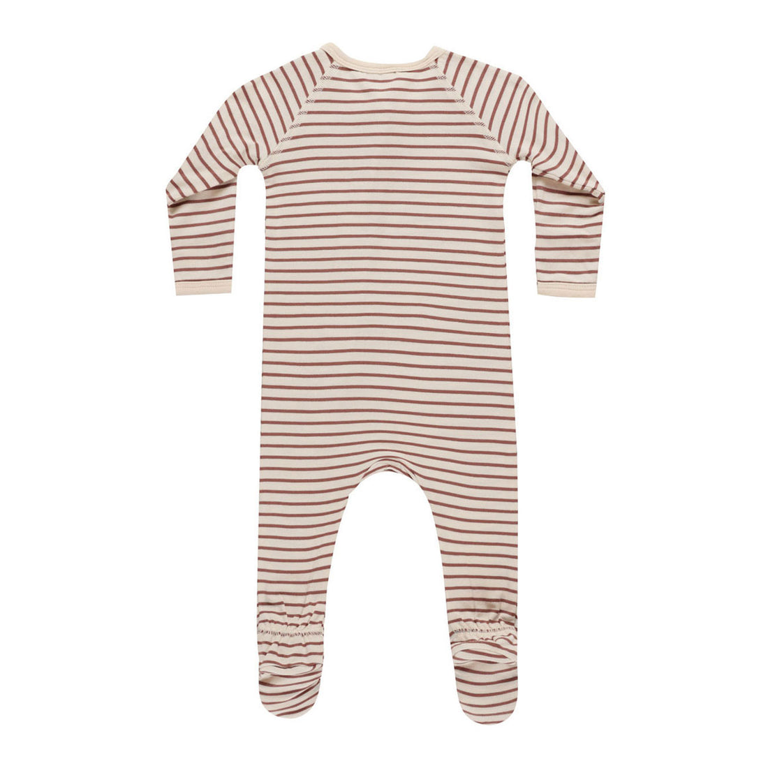 Quincy Mae Candy Stripe Bamboo Zip Footie