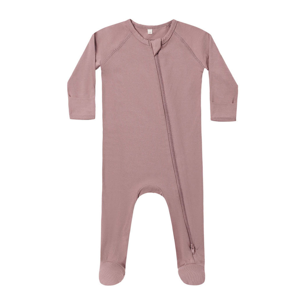 Quincy Mae Mulberry Bamboo Zip Footie