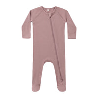Quincy Mae Mulberry Bamboo Zip Footie