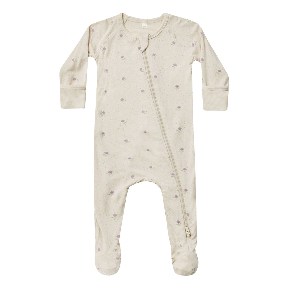 Quincy Mae Sweet Pea Bamboo Zip Footie